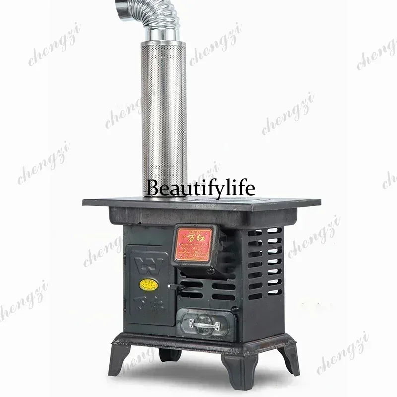 Cast Iron Chimeneas Outdoor Fireplace Patio Garden Wood Burning Stove Portable Winter Camping Tent Heater Bonfire Cozy