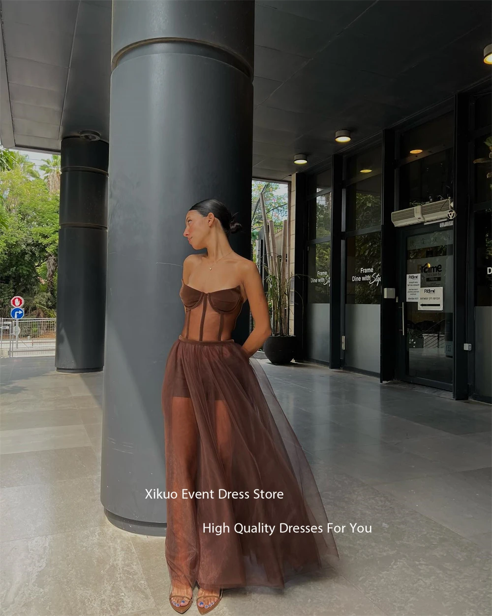 Xikuo Elegant Tulle Corset Evening Dresses Sweetheart Long Illusion Prom Dresses 2025 Woman Party  Cocktail Dresses Customized