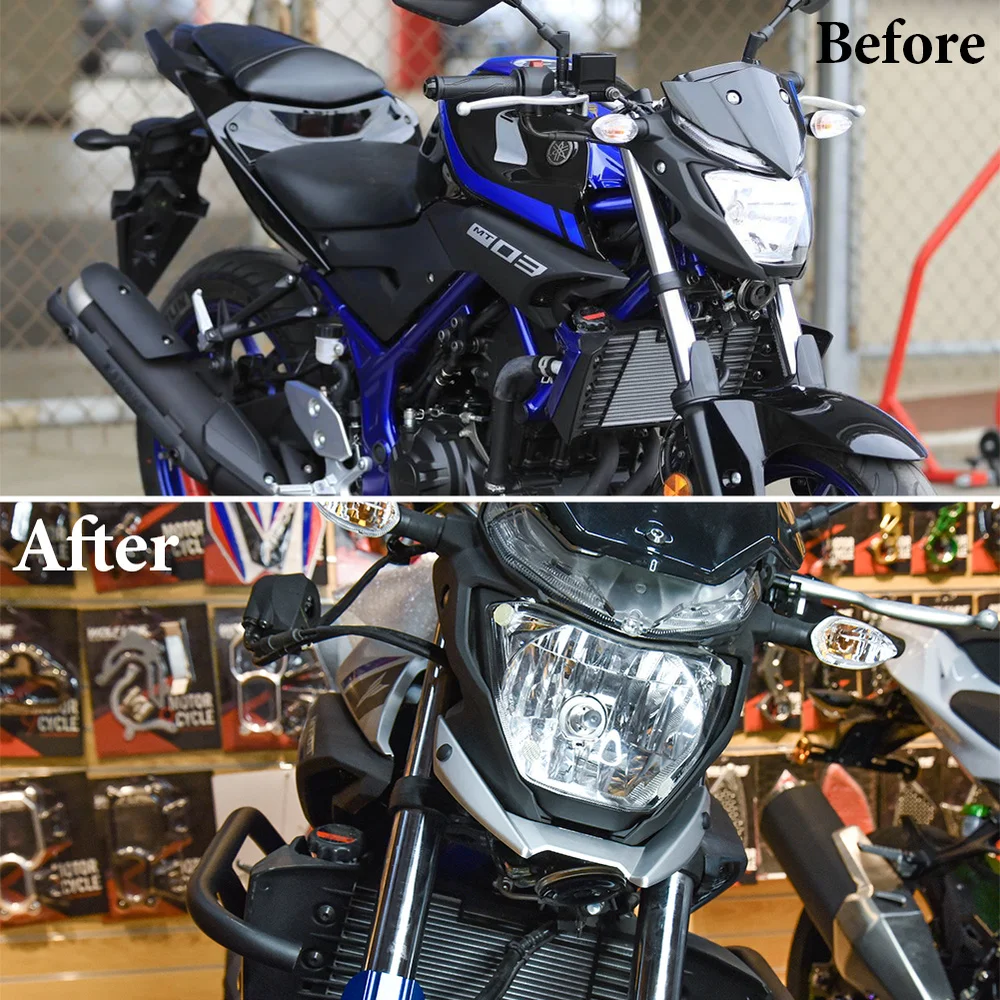 Motorcycle Front Cowl Headlight Fairing Spoiler JawLine Styler Bracket For Yamaha MT-03 MT 03 2015 2016 2017 2018 2019 2020