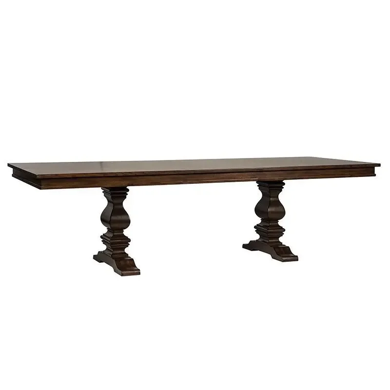 Nordic wabi-sandy wind solid wood dining table, ash wood log dining table household large board