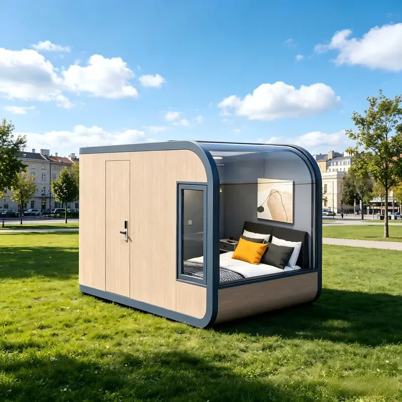 CE Certification Modern Modified Shipping Container Glamping Pod Fully Furnished Breathable Multi-Room Mobile Home for