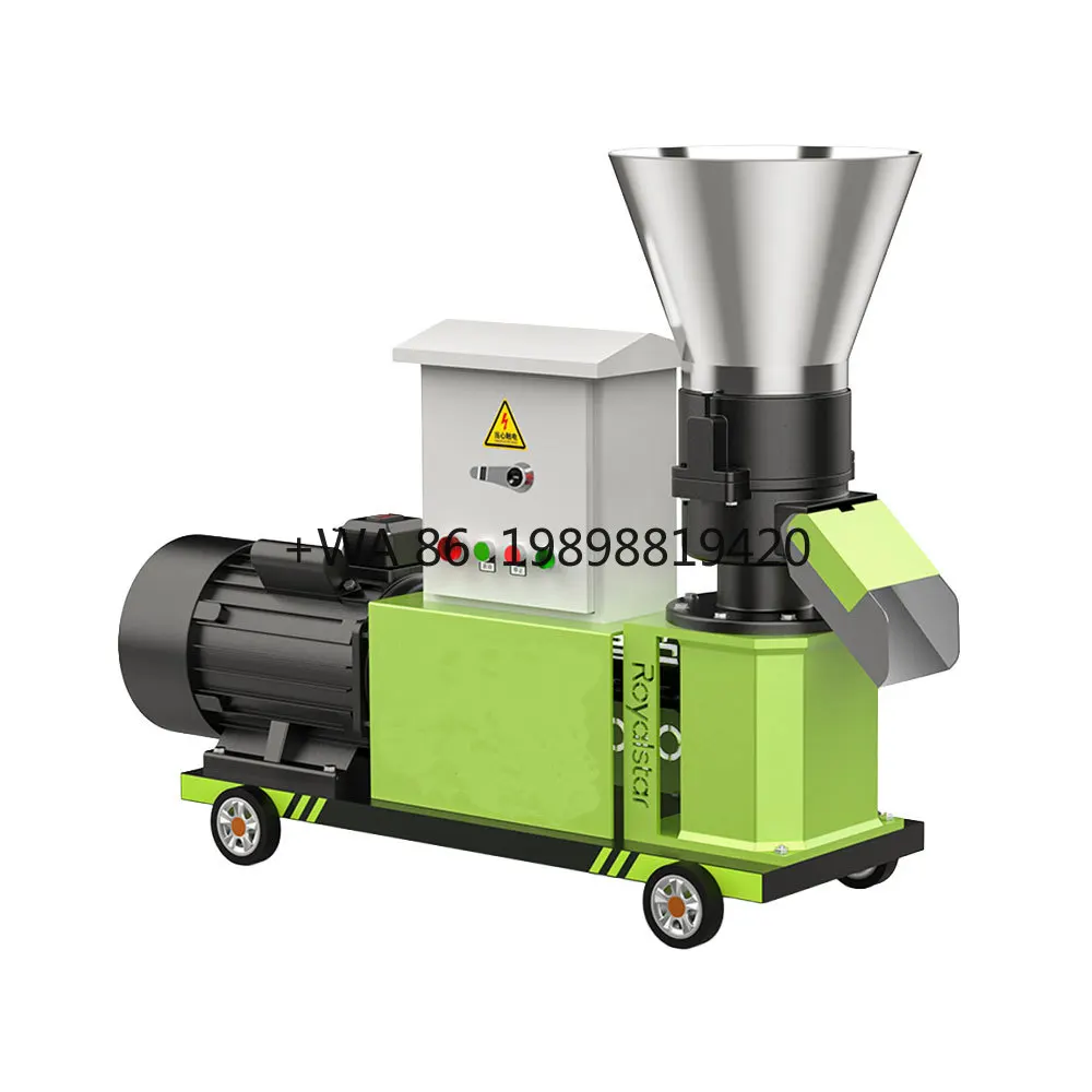 Machine 220v/380v 200kg/h High Productivity  Straw Granulator New Stainless Steel  Engine Feed Pellet