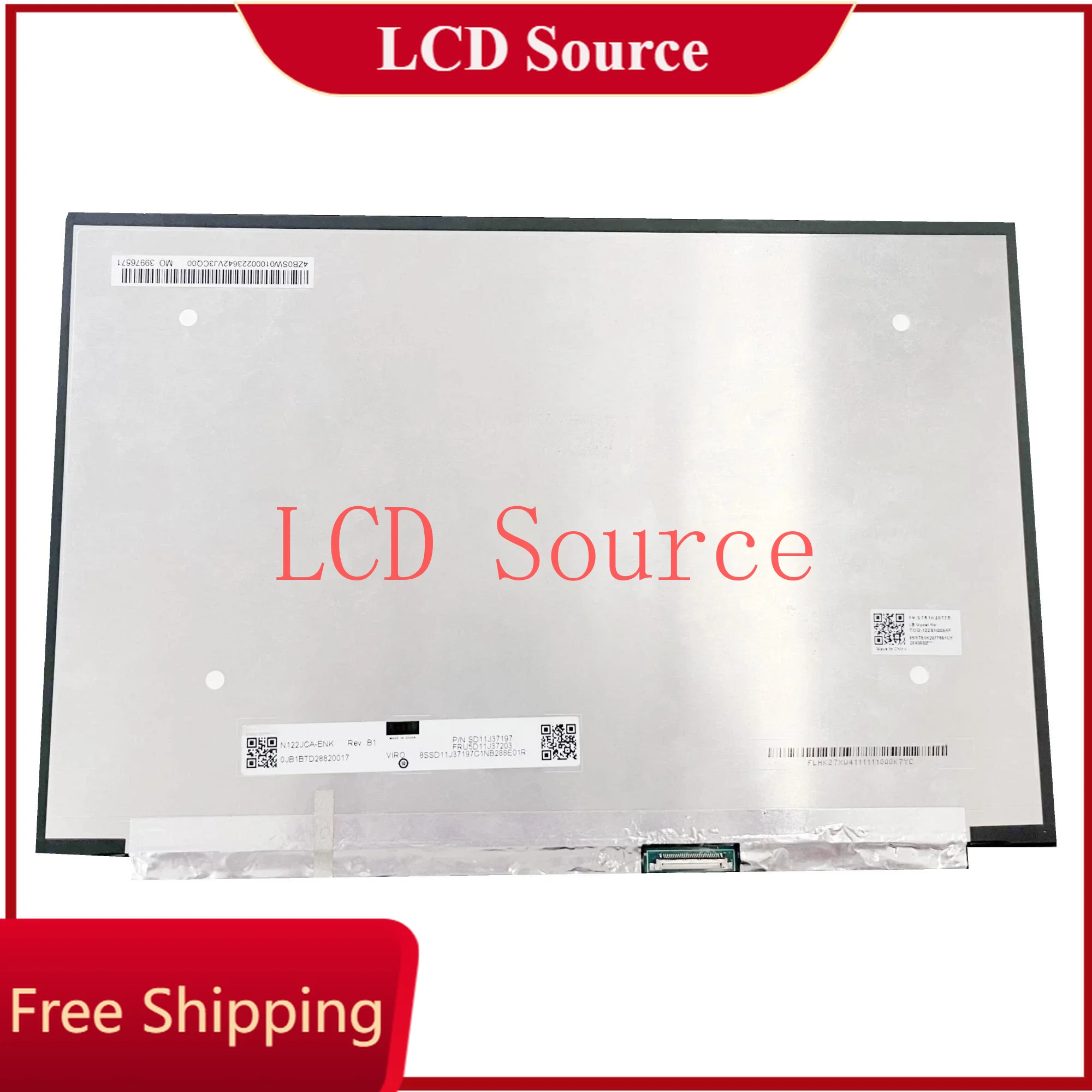 

N122JCA-ENK 12.2 inch 1920x1200 Laptop 30pins Display Replacement Panel Matrix LCD screen