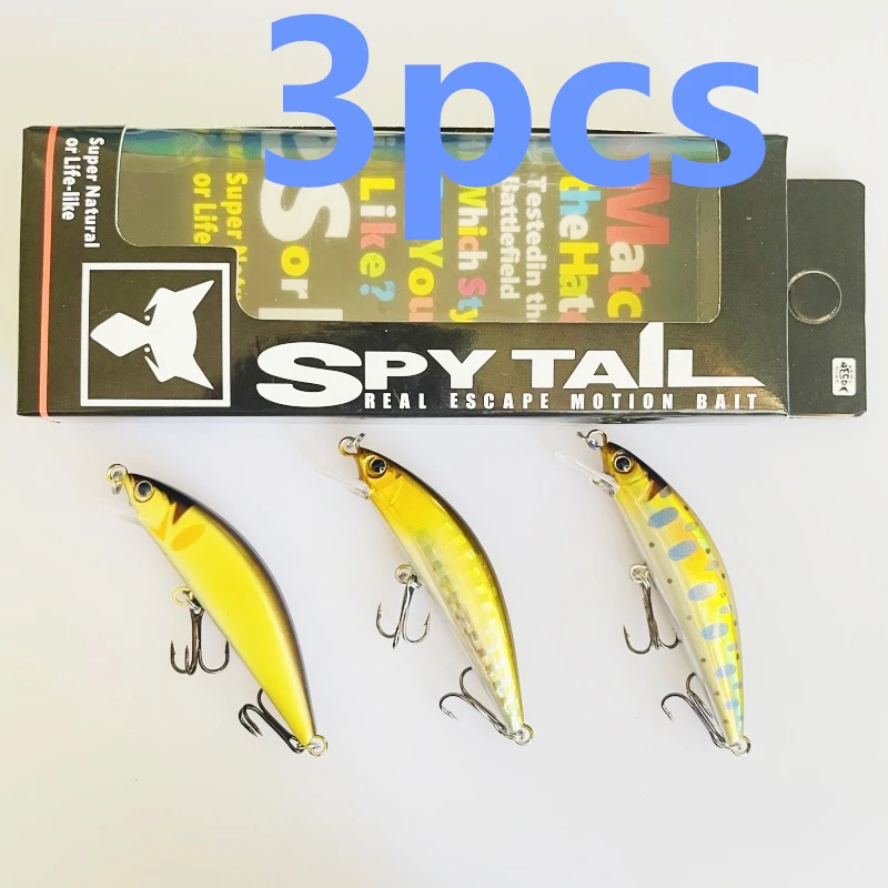 

LURETV Япония Jackall в том же стиле Timon Tricoroll Flow Core 55HW Радужная форель Верхняя приманка для рта 3 шт.