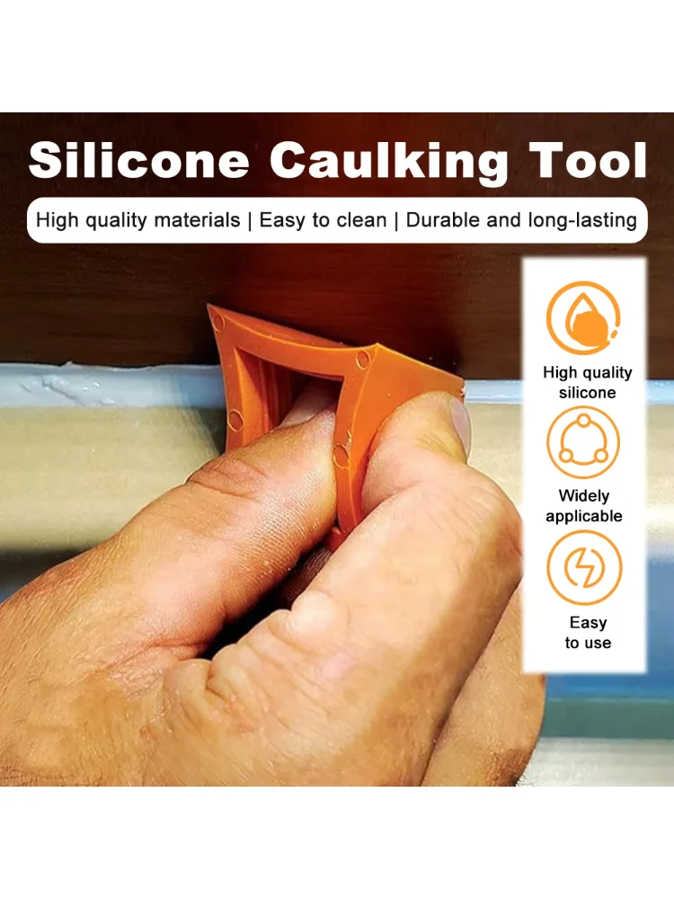 2Pcs Silicone Caulking Tools Floor Seamer Joint Sealant Applicator Home Decoration Tiles Seam Tools For Tile cement workers