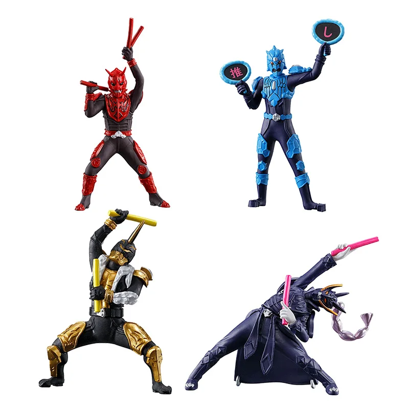 Genuíno bandai kamen rider torcido ovo elétrico rei demônio deus ventilador estilo suporte boneca ornamento de mesa coleção brinquedo presentes