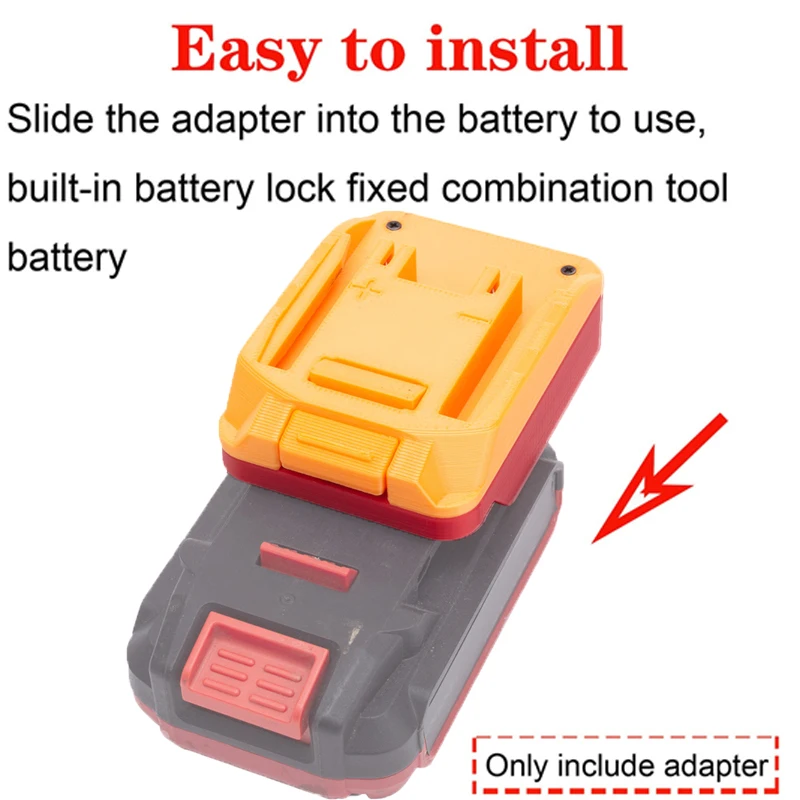 Imagem -04 - Adaptador de Bateria Worx-li-ion Acessório para Ferramenta Elétrica 6pin Conversor para Bauer 20v