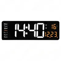 16-Inch Large Screen Function Lcdclk Nordic Digital Clock Simple Living Room LED Wall Clock 6626