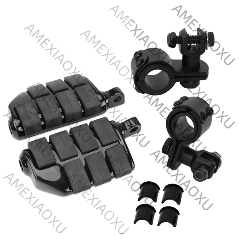 AMEXIAOXU  Motorcycle Crash Bar Pedal Crash Bar Folding Pedal Foot Pedal For Davidson XL883/1200