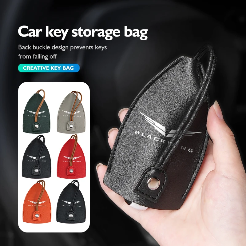Pull Out Car Key Holder Case Leather Key Wallets Housekeepers For Cadillac Escalade CTS ATS SRX STS XT5 XT4 XT6 XTS CT4 CT5