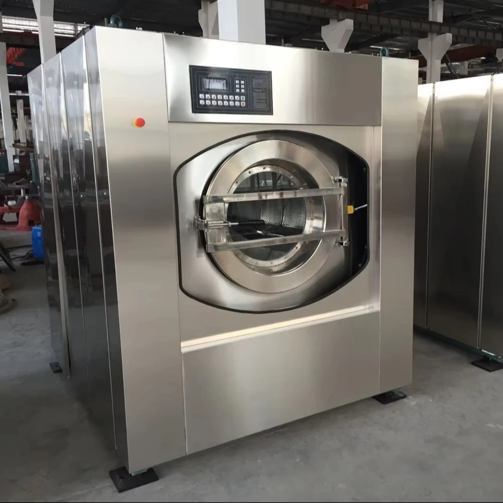 Large Automatic Washing Machine Stainless Steel,Front Loading Washer and Dryer,Large Capacity for Commercial Laundry Room