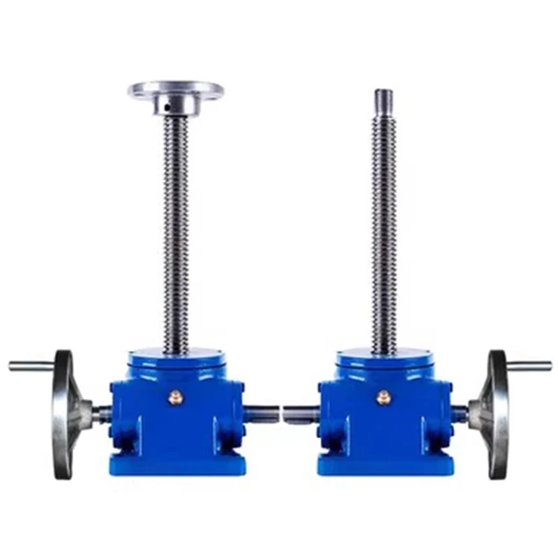 Elevator Electric/Manual Worm Gear Reducer Compact Linkage Screw Synchronous Lifting Platform Safety Working Load Screw