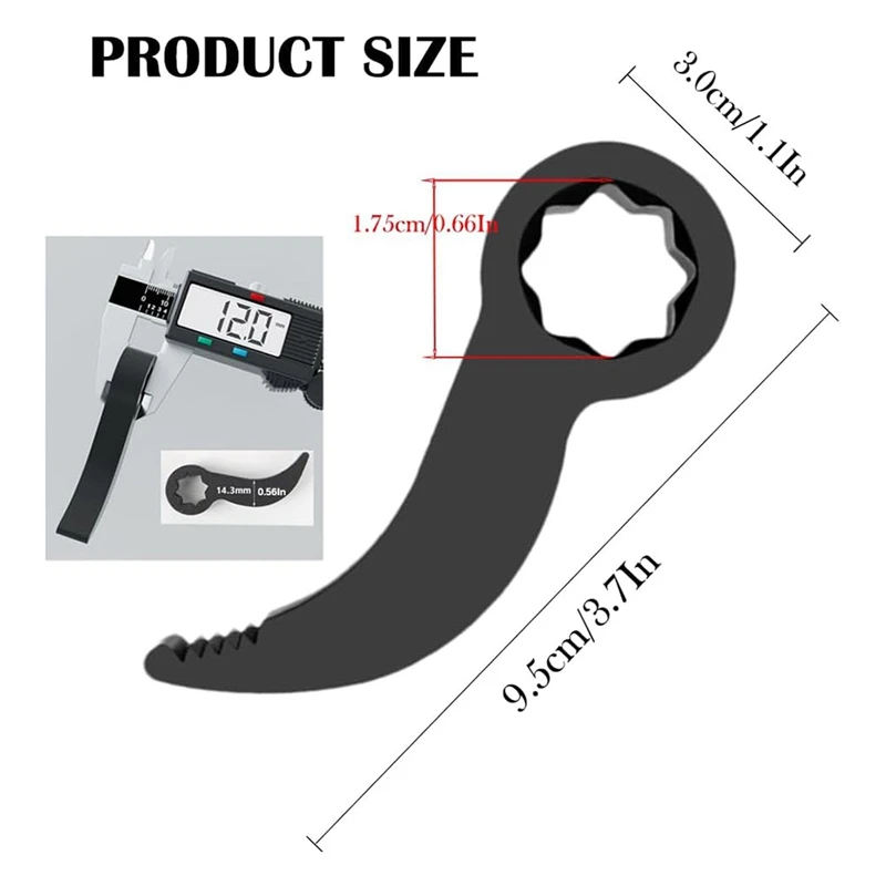 A21I-Pry Bar Wrench Adaptor Head, Crowbar Adapter Head Tool 1/2Inch Ratchet,Adjustable Angle Pry Bar, For Tight Spaces