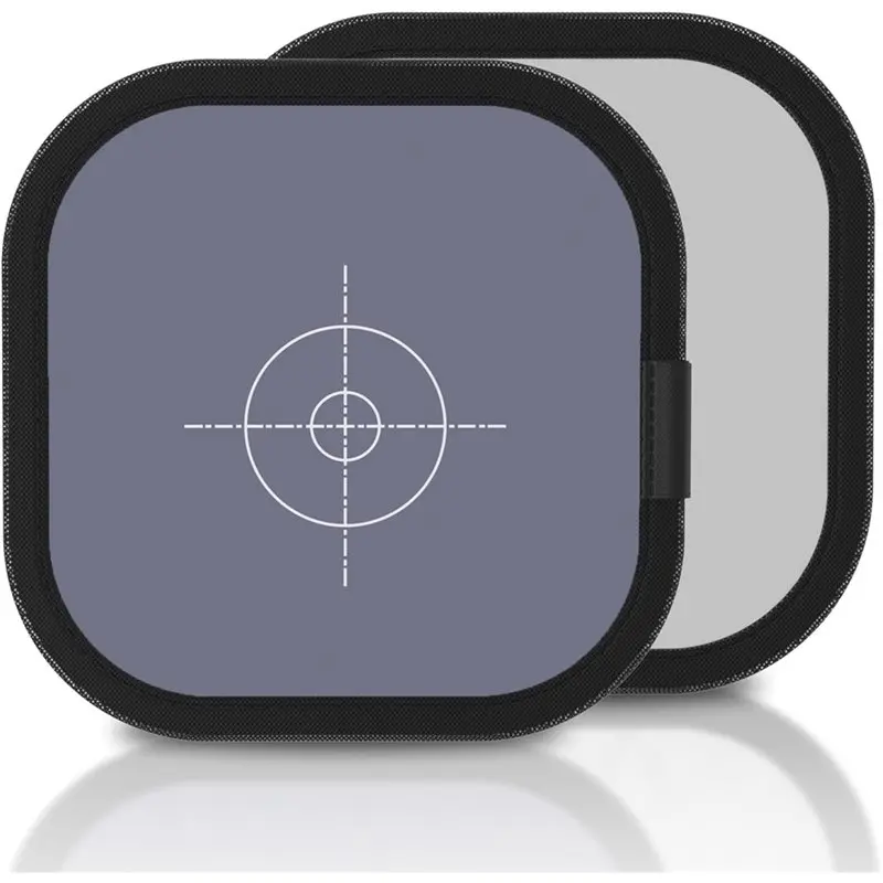 AS95-30Cm Double-Sided White Balance 18% Gray Card - Portable Gray Reference Reflector For Photo And Camera Color Correction