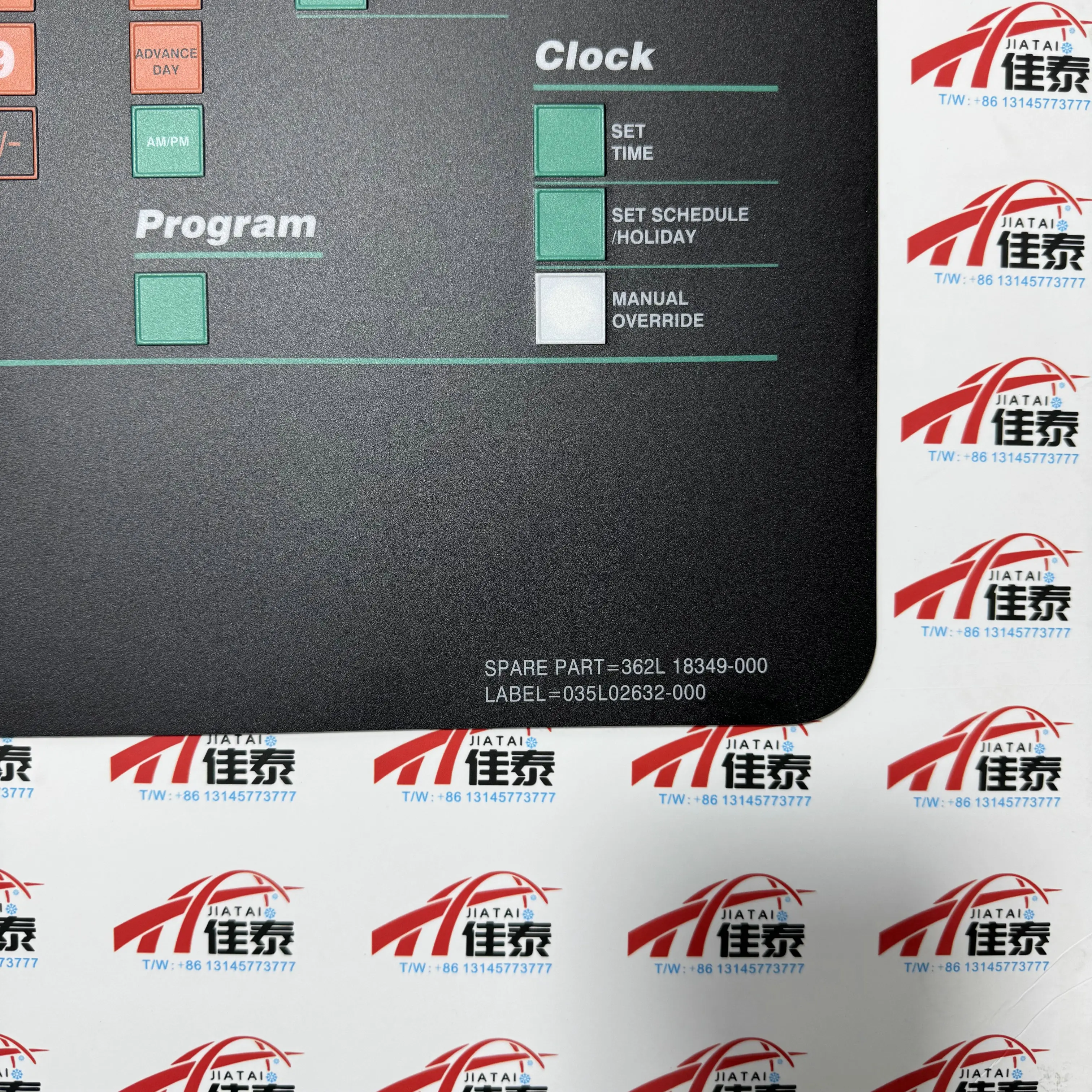 The 035L02632-000 is an English language keypad (LABEL KEYPAD ENGLISH)