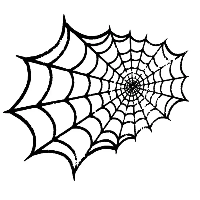 Car Sticker Funny Cartoon Personality Spider Web Vinyl Decal Car Accessories Waterproof Sunscreen