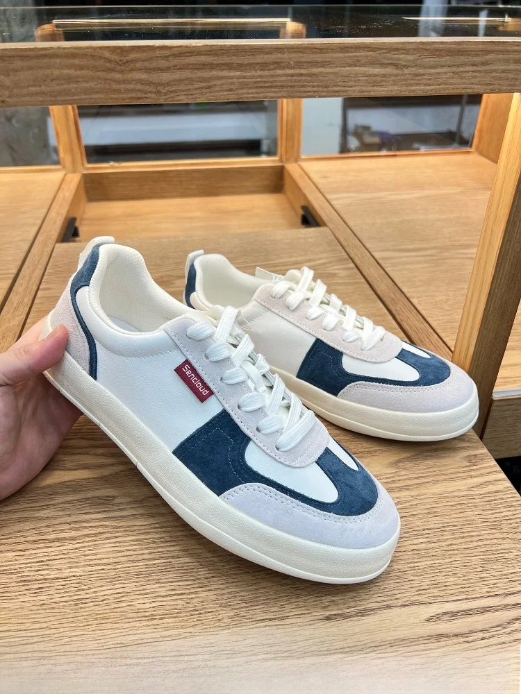 

Unisex Retro Breathable Leather Sport Shoes Anti-slip Casual Sneakers All-match Dequan Men's Shoes in Original Box