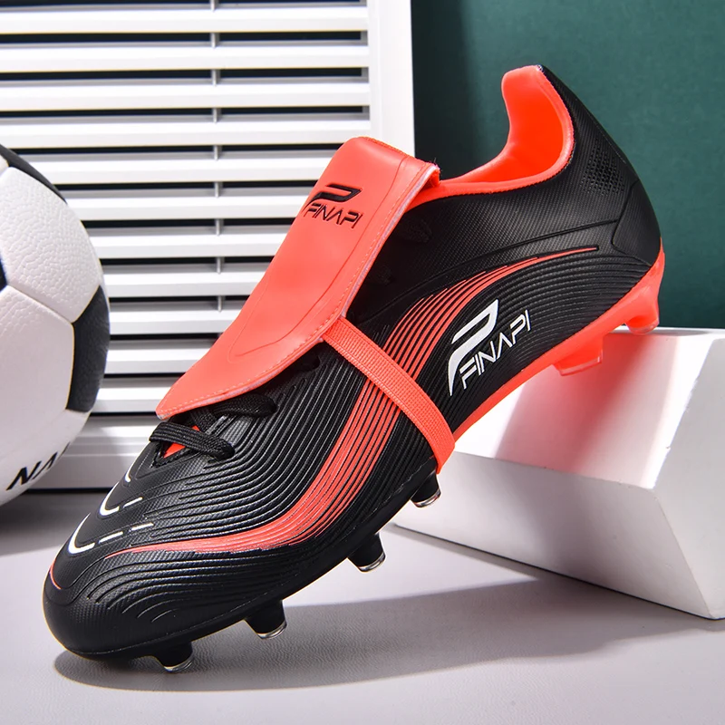New Men Football Boots Non-Slip High-quality Soccer Shoes Grass Cleats High-top Futsal Sneakers Match Indoor Hot-selling Outdoor