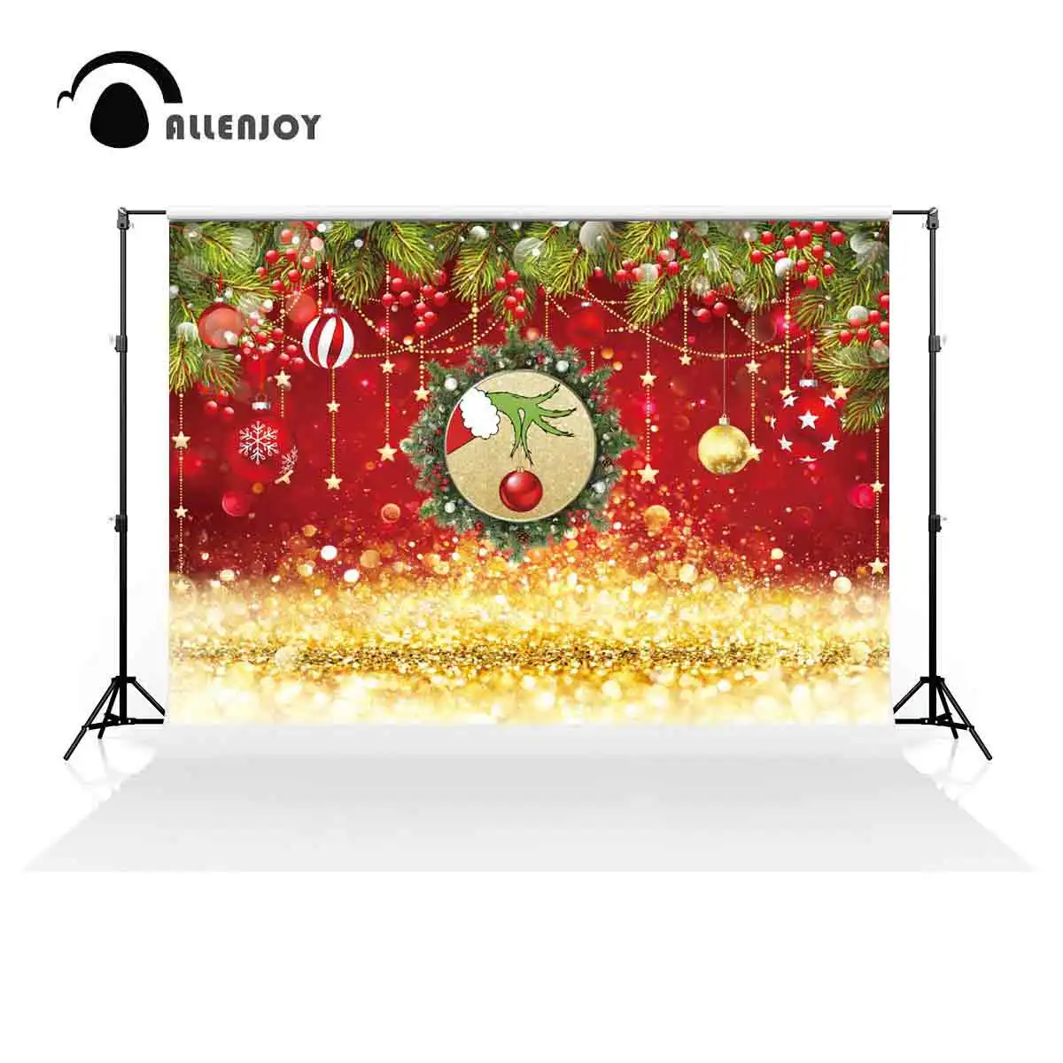 Allenjoy Grinchmas Photography Backdrop