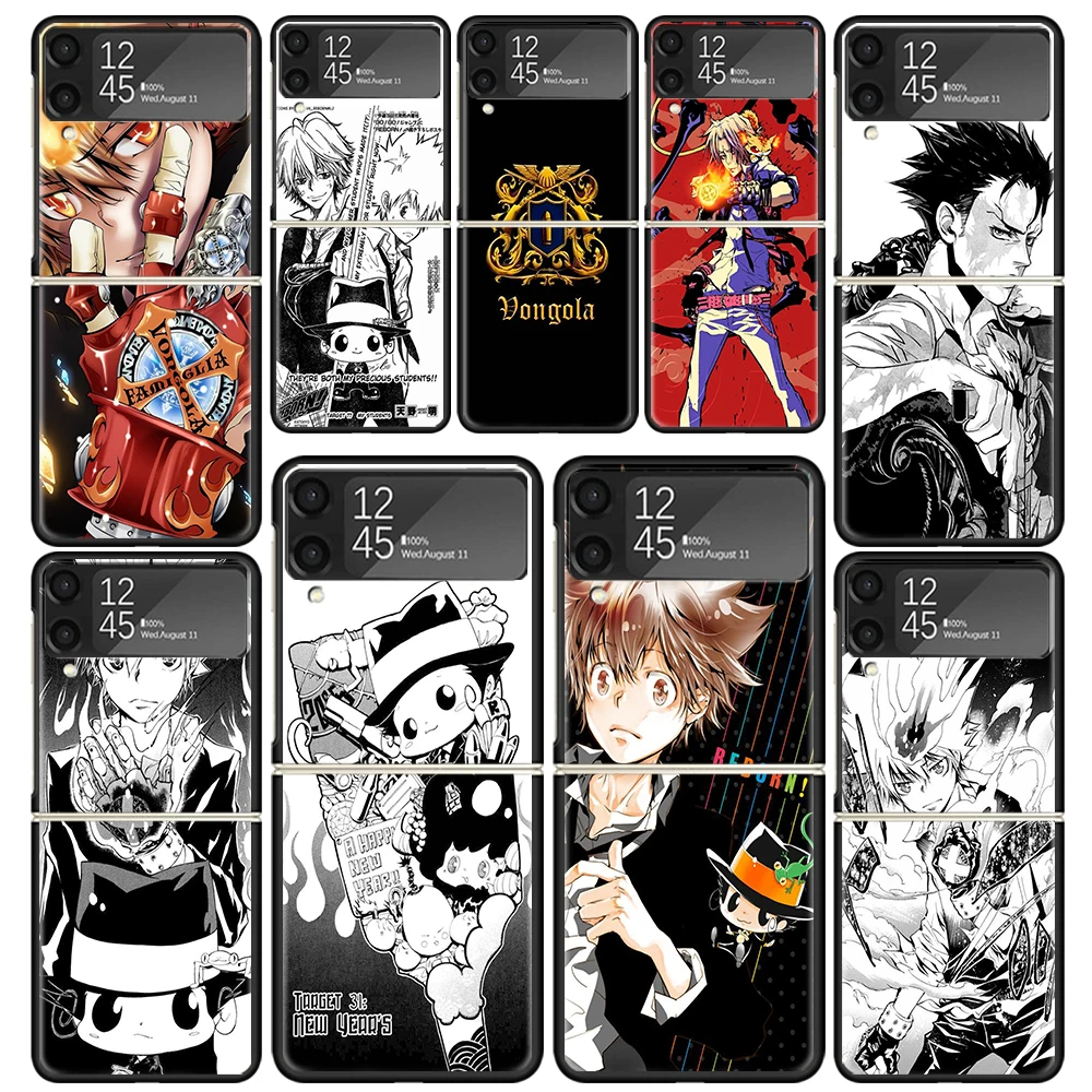 Katekyo Hitman Reborn Phone Case For Samsung Galaxy Z Flip6 Flip4 Flip5 Flip3 Cases Z Flip 6 3 4 5 5G Back Cover Shell Fundas Ga