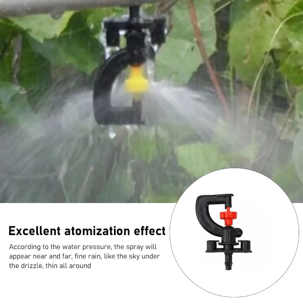 20pcs Durable G Type Atomizing Nozzles PP Fits 4/7mm Hose Suspended Nozzle Misting Nozzles Greenhouse Humidification