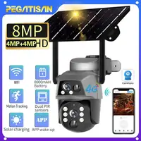 Cámara solar 8MP 4G con doble lente