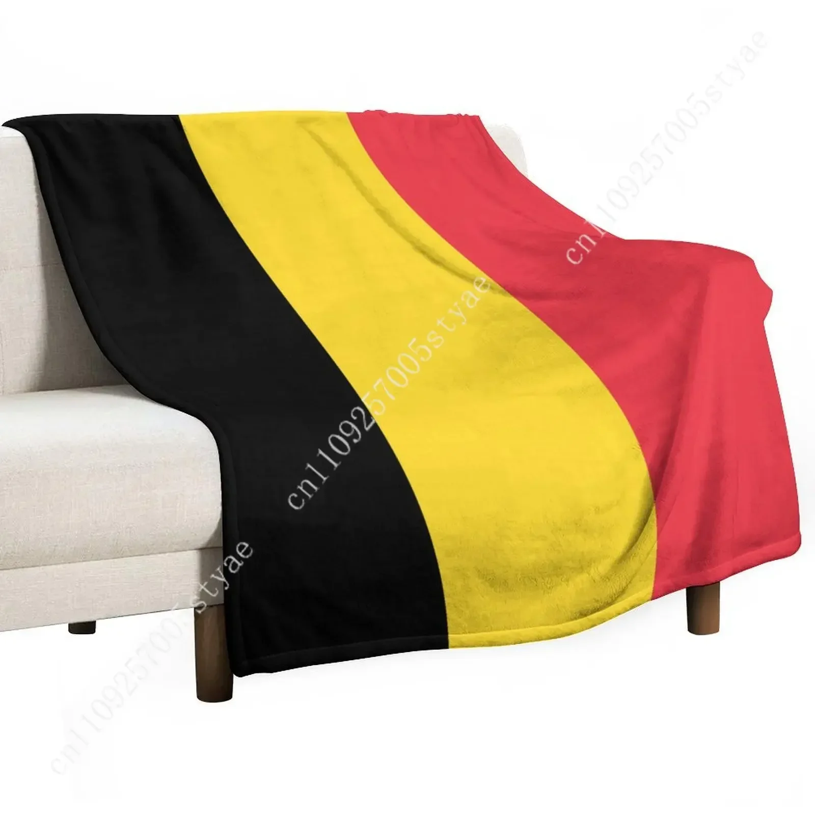 Belgium Flag Flannel Blankets Are Soft Comfortable and Warm Perfect for Winter Naps Homes Offices Travel Camping and More