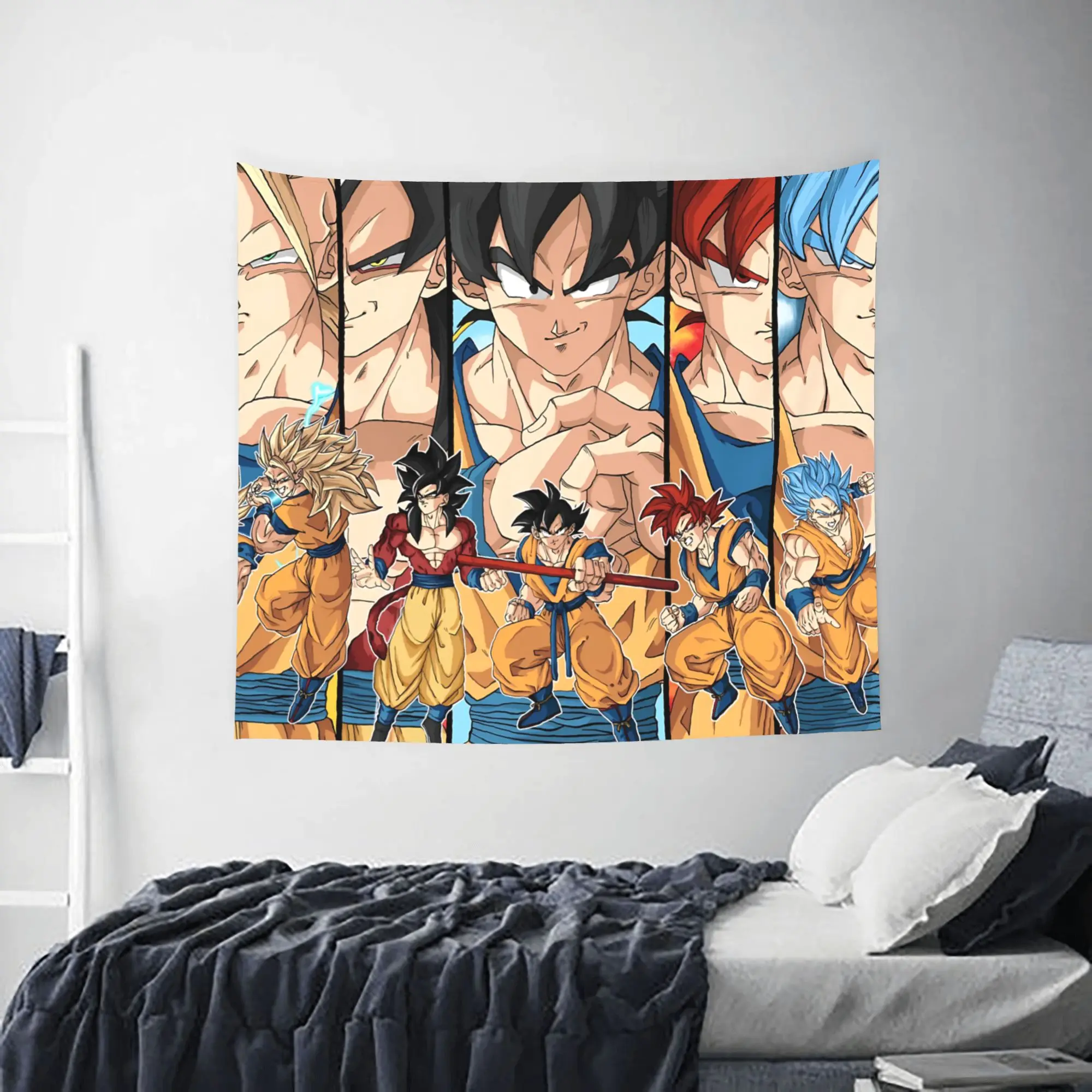Customized Dragon Ball cutecore Tapestry Bedroom Decoration  Wall Hanging Blanket Tapestry Cool Stuff For Room