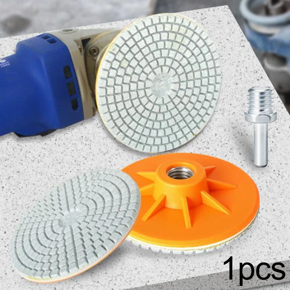 

100mm Polishing Disc for Tile Trimming with 5 slash 8 inch 11 Thread Compatible with Angle Grinder for Wet and Dry Use