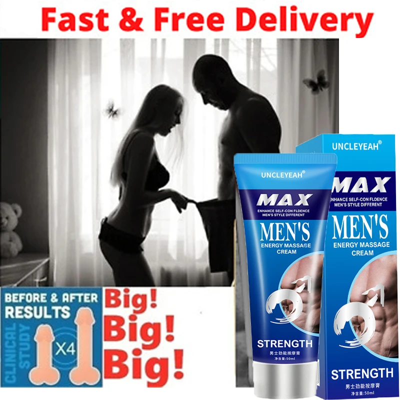 50Ml Penis Cream for Man Dick Grow Thicker Stronger Big Penis Enlargement Gel Enlarge  Pennis Increase Growth Oil Sex Product