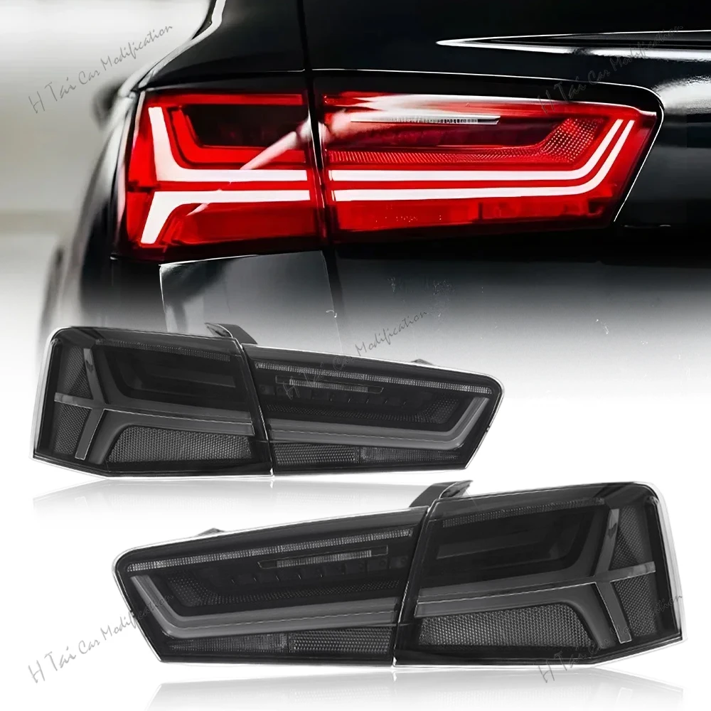 LED Tail Lights For Audi A6 A6L C7 2012 2013 2014 2015 Rear Lamps Taillights Rear Brake Light Turn Signal Car Light Assemblies