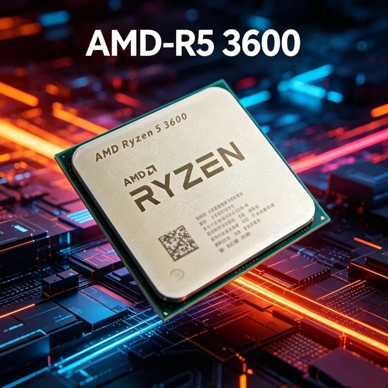 AMD Ryzen 5 3600 Flagship Gaming CPU, 6C12T Unlocked, 4.2GHz Boost, 32MB Cache, AM4 DDR4 Budget Friendly Chip