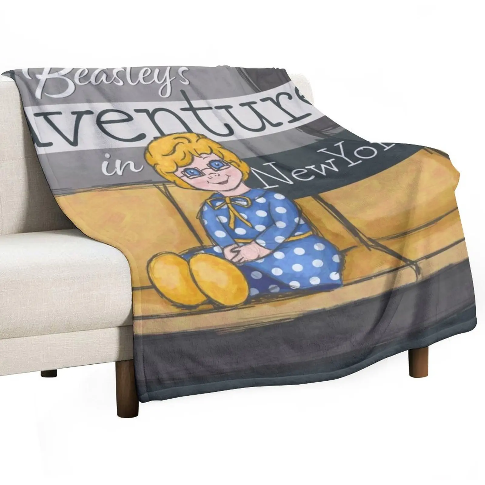 

Mrs. Beasley's Adventures Throw Blanket Soft Big Shaggy Blankets For Bed Personalized Gift Blankets