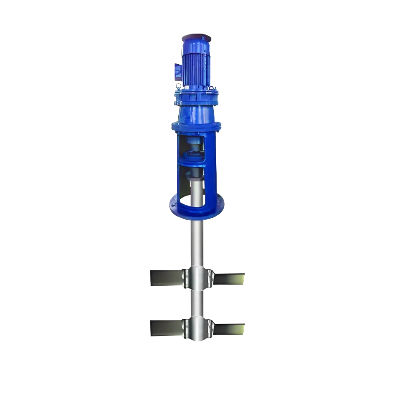 5.5KW overhead mixer with stainless steel stirring rod is a large mixer used to mix chemical reagents in wastewater treatment