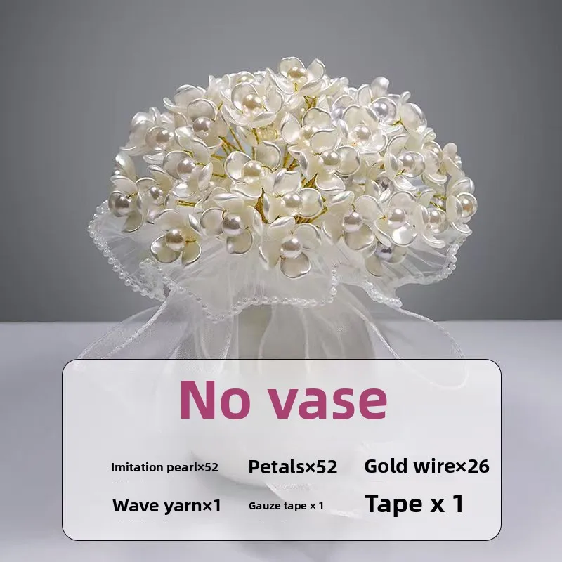 

DIY Pearl Immortality Simulation Fake Flower Handmade Flower Holiday Birthday Gift Material Package, Mother's Day Gift