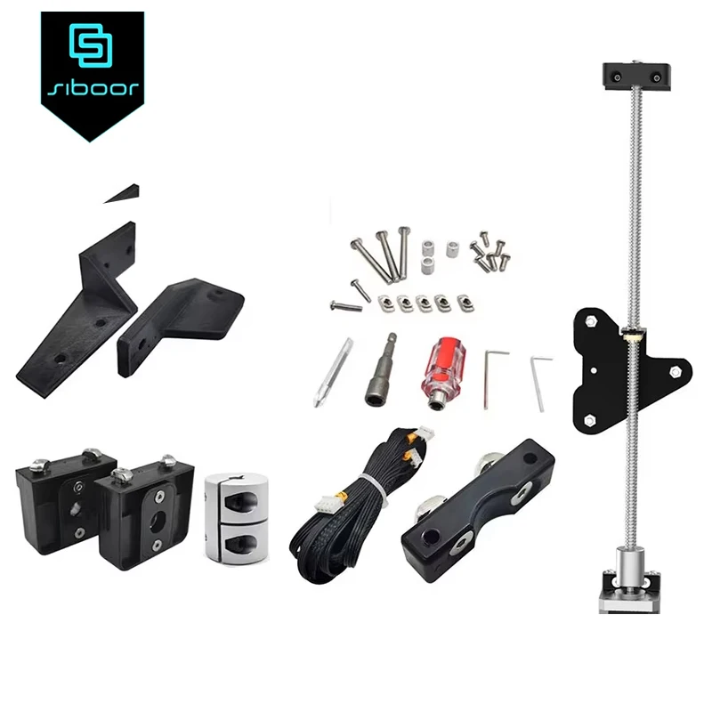 Hai Trục Z Nâng Cấp Bộ Dụng Cụ T8 Với Vít Dẫn Động Cơ Bước Cho Creality Ender 3/Ender 3 Pro/ender 3 V2 3D Máy In Phần Trục Z