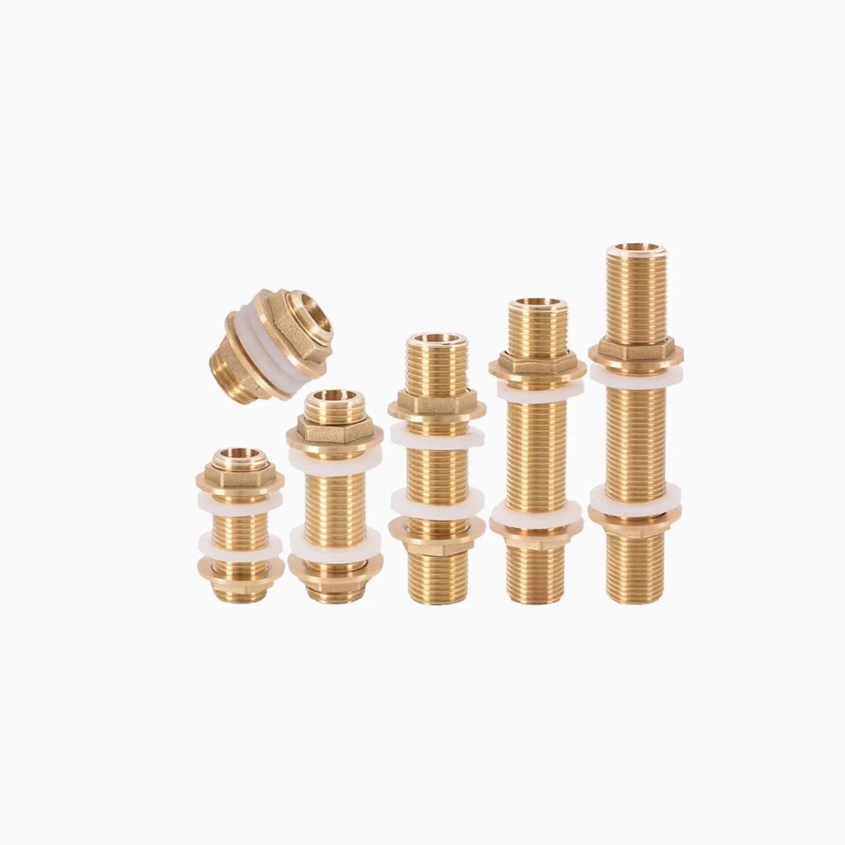 Brass Clamp Plate Threaded Joint, Extended Water Tank Movable Joint 4 / 6