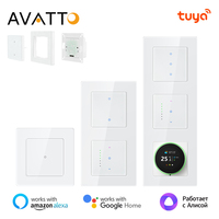AVATTO Tuya WiFi Smart Light Switch/Curtain Switch，Multi-Frame Combination Lights & Curtain Switches Support Alexa Google Home