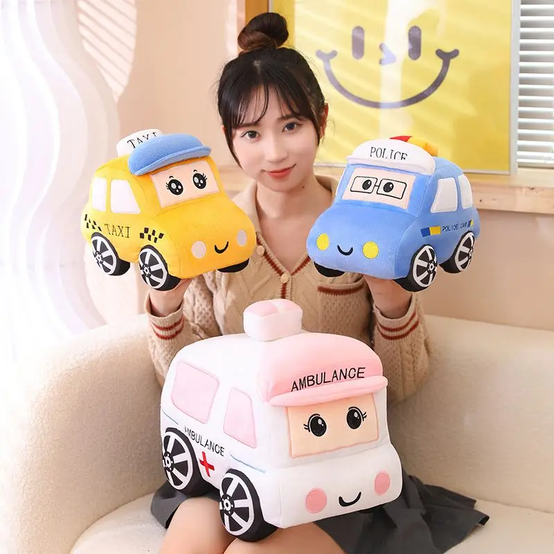 Cute Cartoon Car Pillow Doll Comforting Plush Toy Sleeping With Cloth Doll As A Gift For Children