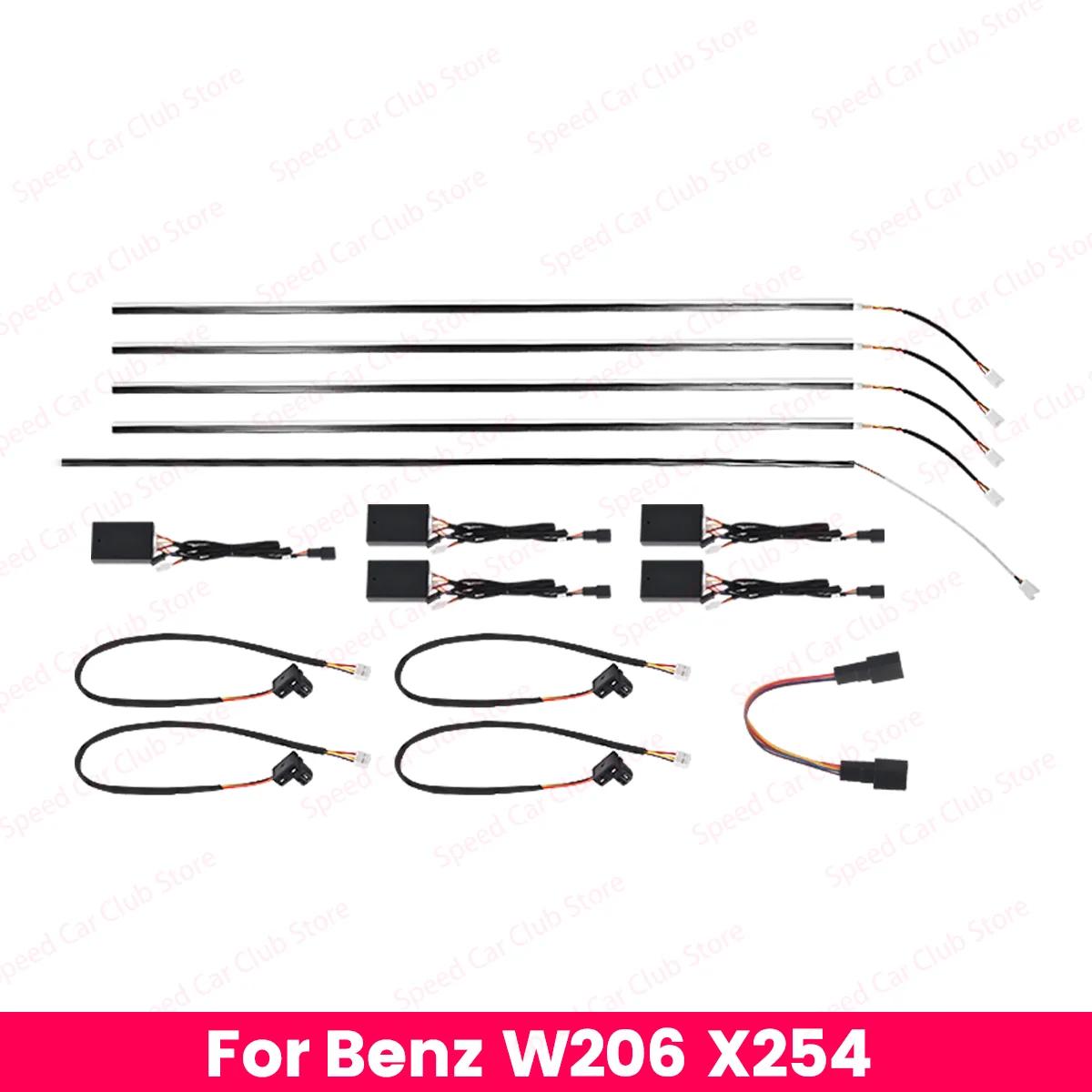 

For Mercedes Benz C-Class W206 X254 GLC 2022+ LED Ambient Lighting Inside The CarCar Instrument Center Console Light