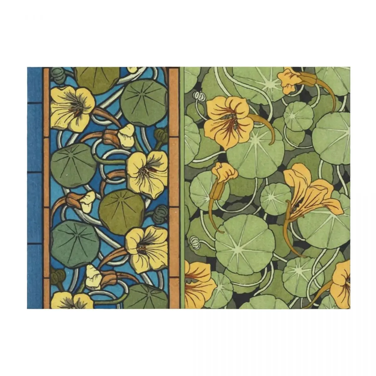 

Nasturtium Throw Blanket Quilt cosplay anime Bed linens warm for winter Blankets