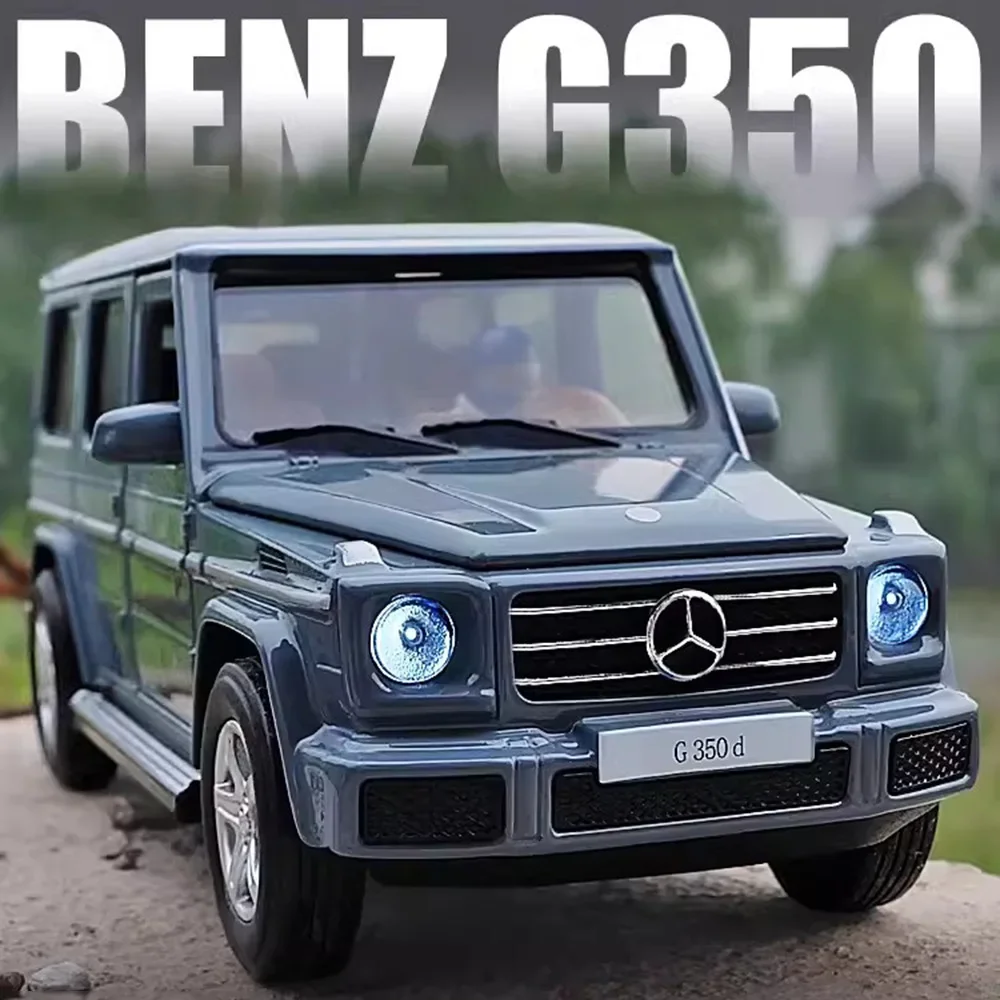 

Модель автомобиля Mercedes-Benz G350D, модель из сплава, металлическая игрушка под давлением, со звуком раньше, детские украшения, подарок, коллекционные модели игрушек, 1/32