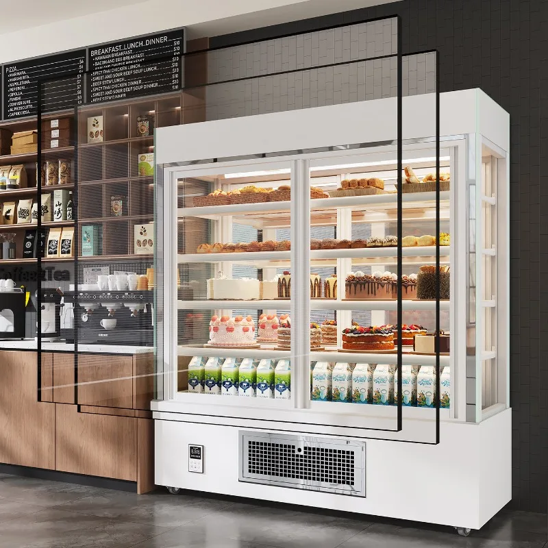 Vertical cake cabinet, bakery West Point fresh-keeping cabinet, convenience store milk beverage refrigerated display cabinet