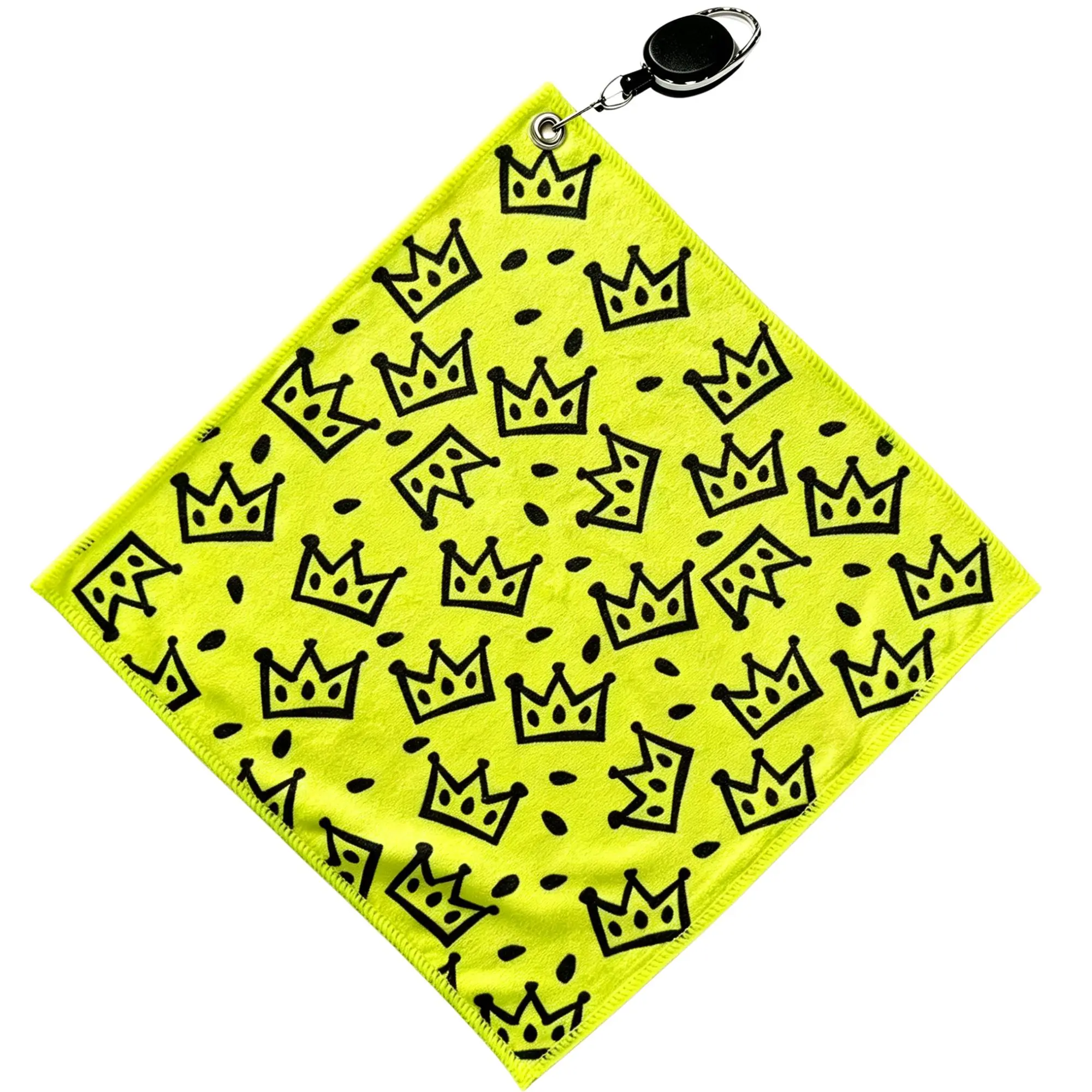 High-Quality Golf Towel, Stylish And Unique, Double-Layered And Durable, with a Retractable Hook, Quick-Drying, Super Absorbent