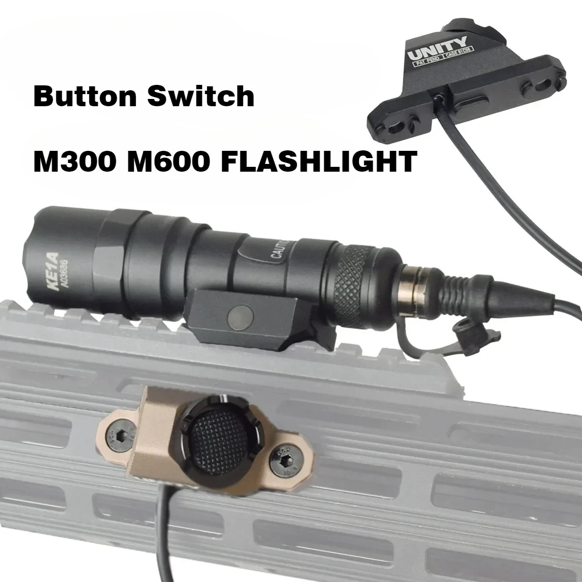 

Tactical M Lok Keymod UNIT Hot Button Pressure Remote Switch SF M300 M600 SF Plug Rifle Airsoft Scout Weapon Flashlight