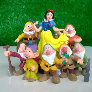 8 قطع / مجموعة3.5-9.5 سم ديزني سنو أبيض والأقزام السبعة بدلة دمية نموذج فتاة هدية للأطفال أفضل 10 مبيعا خيالية سبعة أقزام بالغين - No2