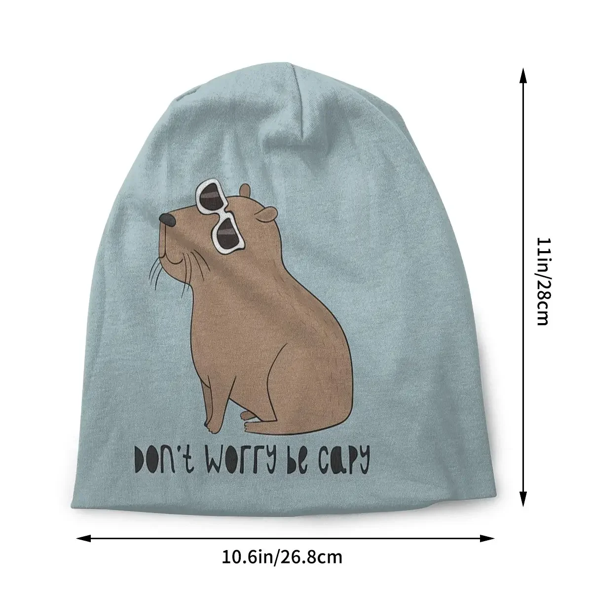 Be Capy Capybara Capybara Cute Animal Unisex Bonnet Thin Outdoor Skullies Beanies For Men Women