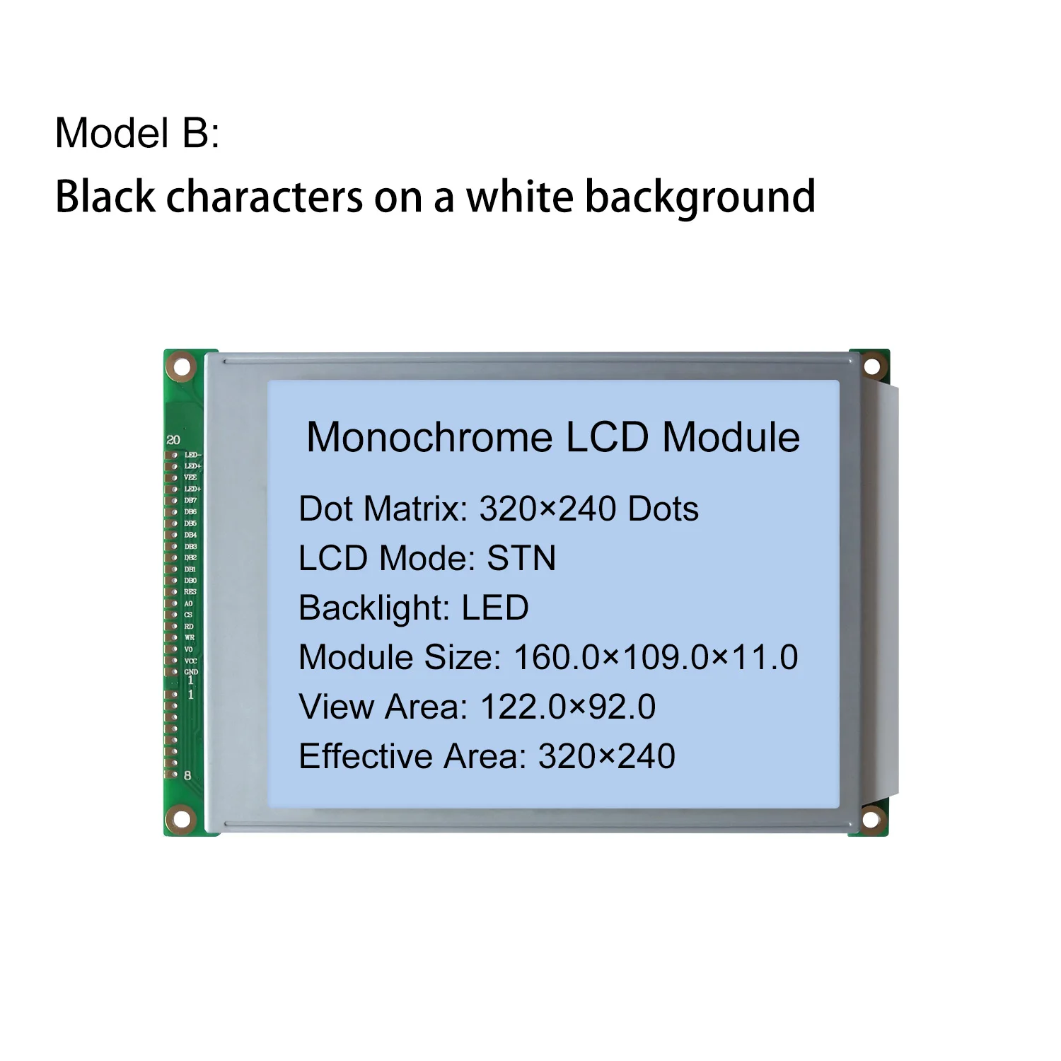 320x240 Dots STN Graphic LCD Display 5.7 Inch