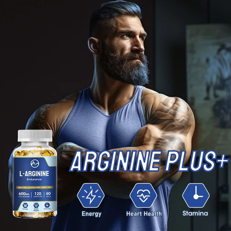 Minch ARGININE Plus Capsules L-Arginine & L-Citrulline 200mg High Dose NO Booster Tablets Nitric Oxide Supplement Healthy Care