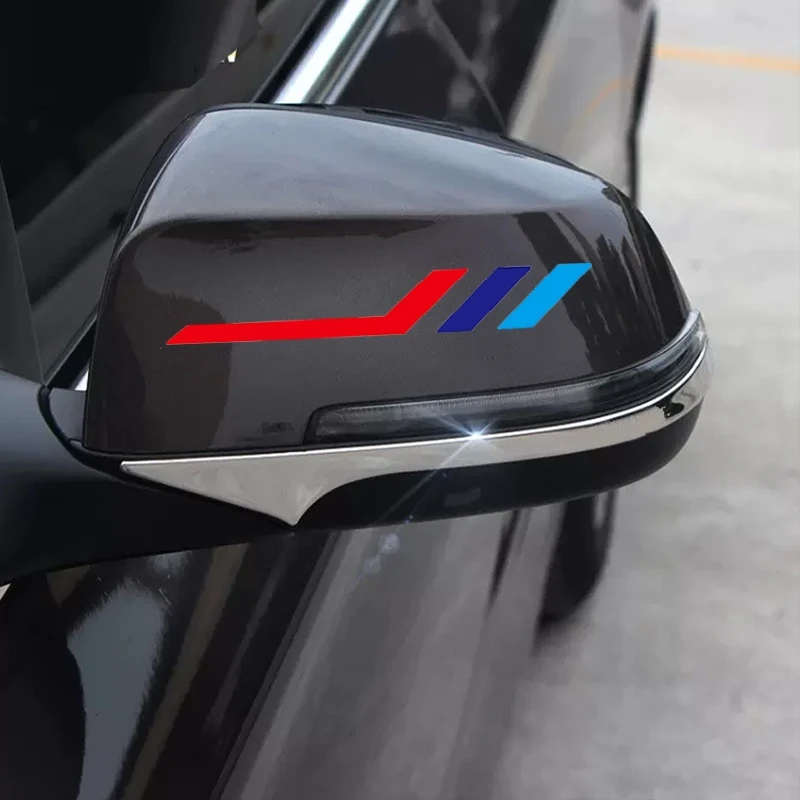 2Pcs Car Rearview Mirror Sticker For BMW E28 E30 E34 E36 E46 E60 E90 F84 F87 X1 X3 X4 X5 X6 X7